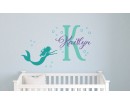Personalised Mermaid Name Decal, Girl Name Decal, Nautical Nursery Decor Personalised Mermaid Name Decal, Girl Name Decal, Nautical Nursery Decor